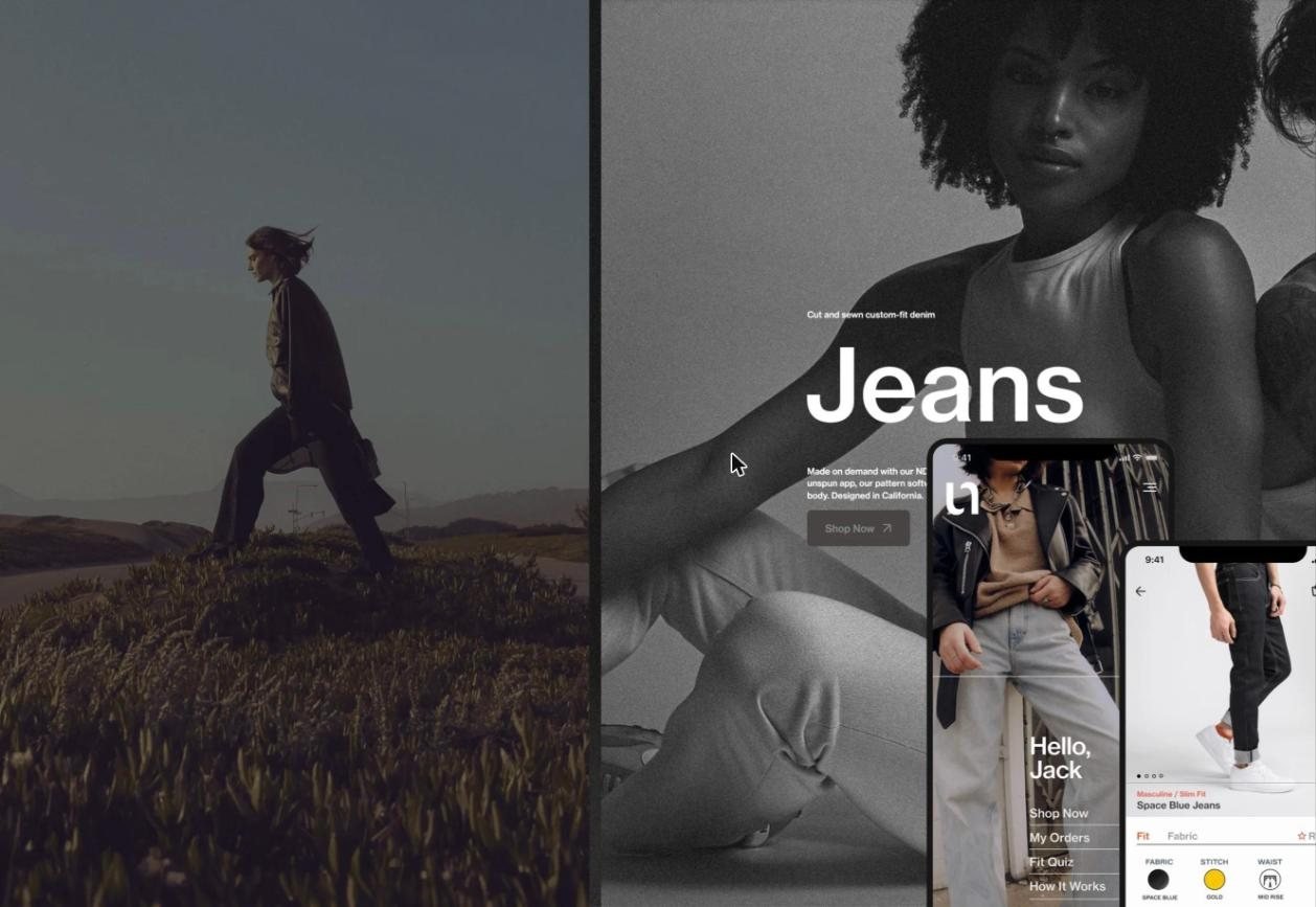 unspun custom-fit jeans